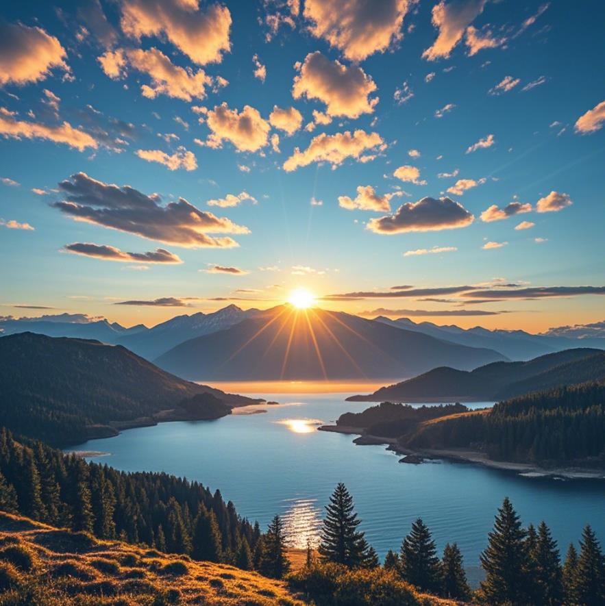 如何拍日出日落