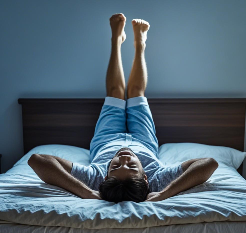睡前抬腿的正确方法
