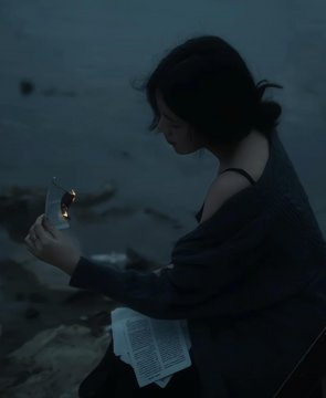 常见女性阴郁的图片