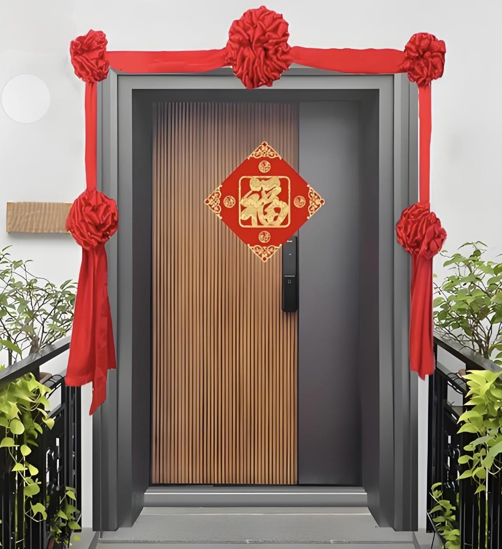 门前挂红布什么意思