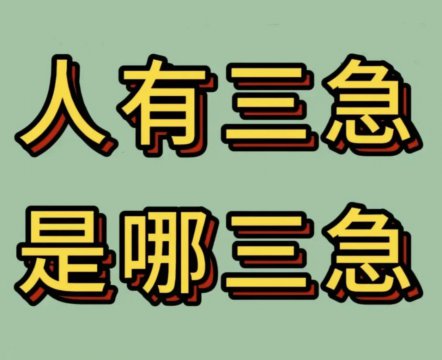 三急的正确答案