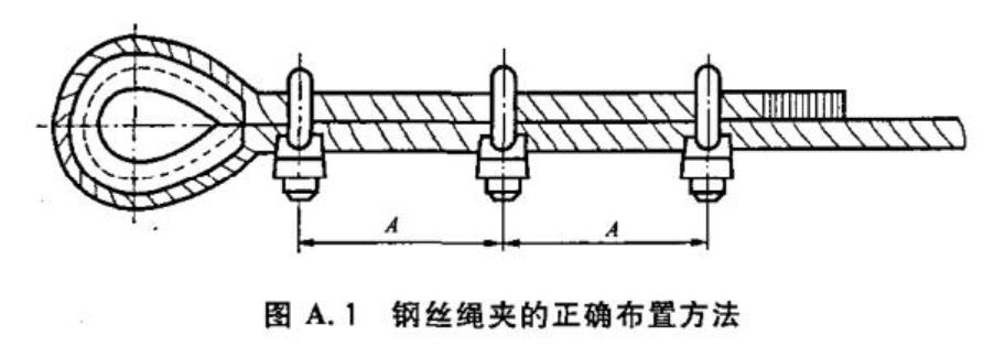 钢丝绳卡扣正确图