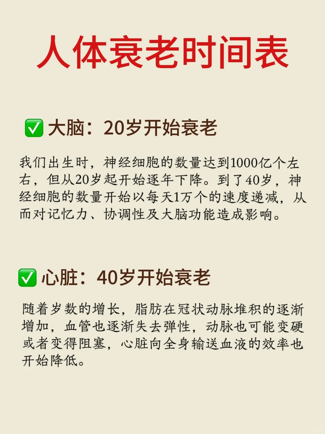人类在哪几个年龄段会加速衰老