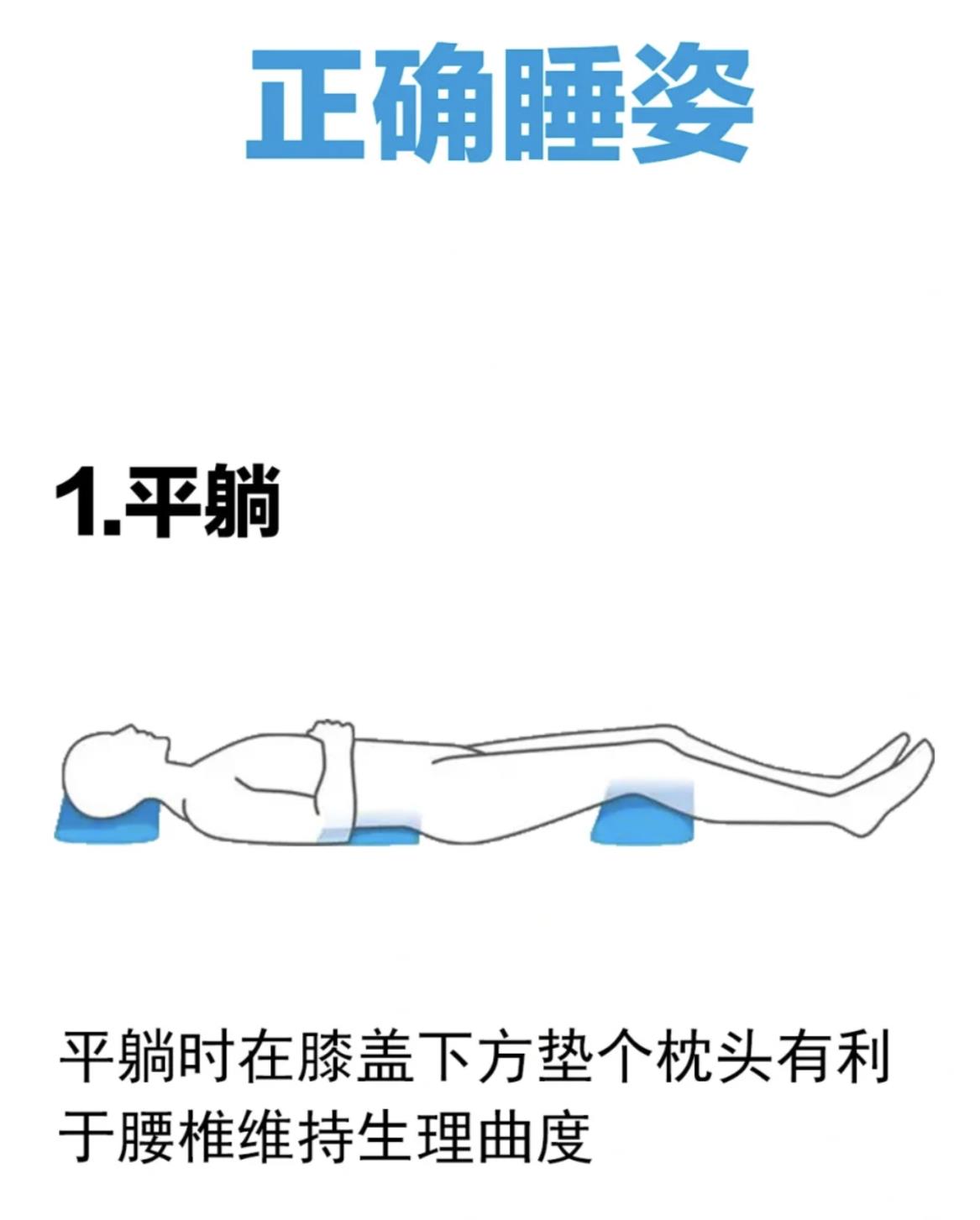正确的睡姿图