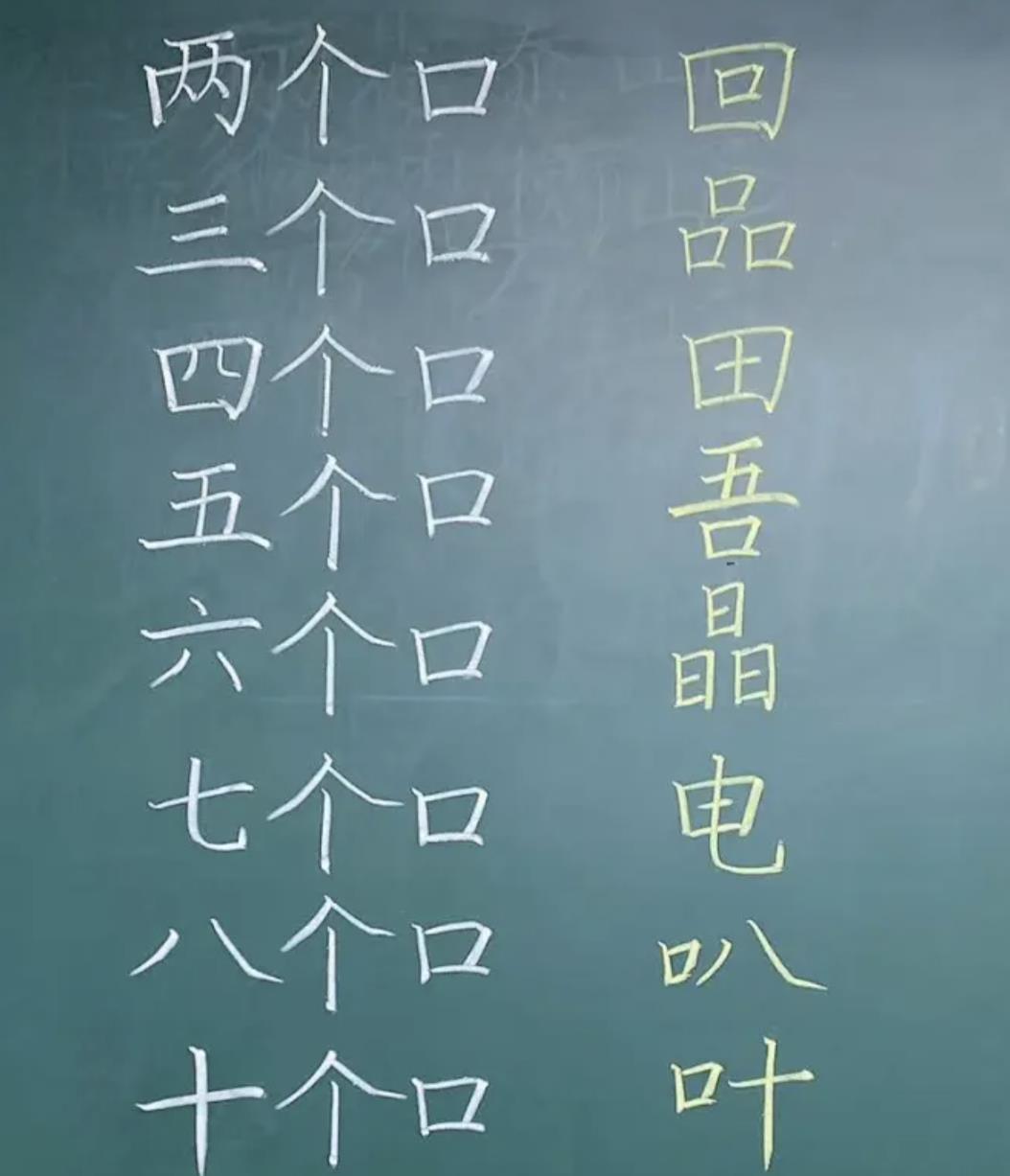 六个口的字正确的答案