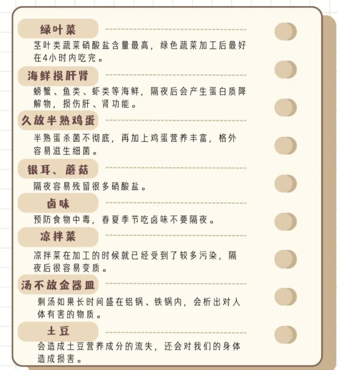 最毒三种过夜菜