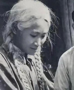 白毛女罗昌秀年轻样貌复原图