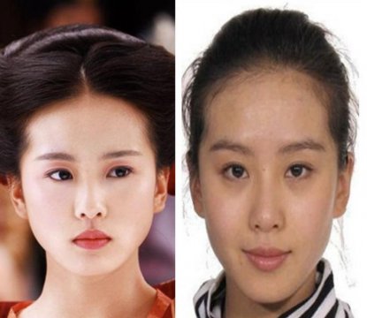 卸妆后刘诗诗照片