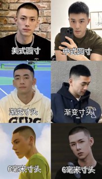 男生板寸发型图片