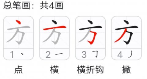 方字为什么要改笔顺