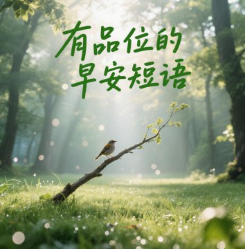 有品位的早安短语