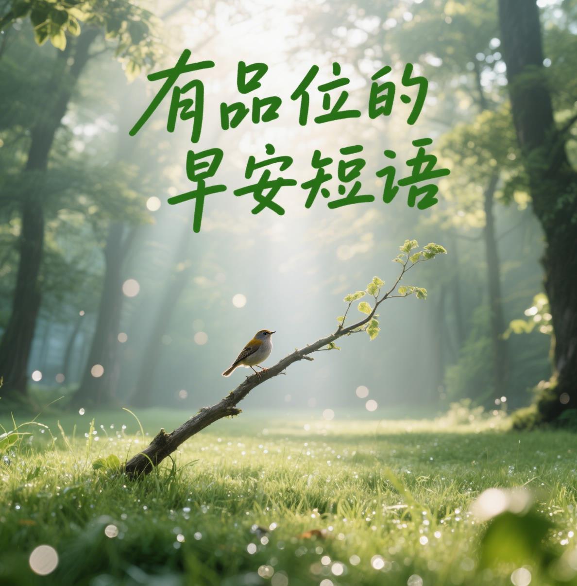 有品位的早安短语