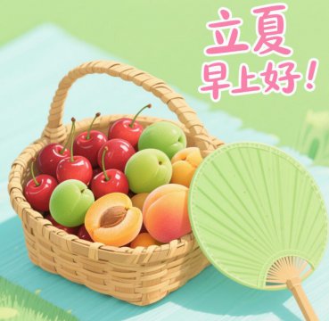 立夏早上好图片