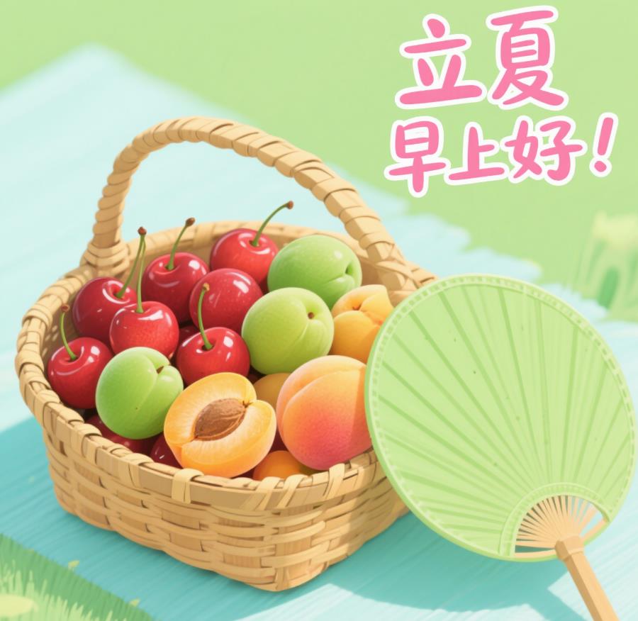 立夏早上好图片