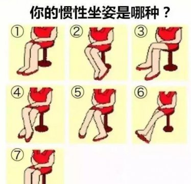 女性七种坐姿