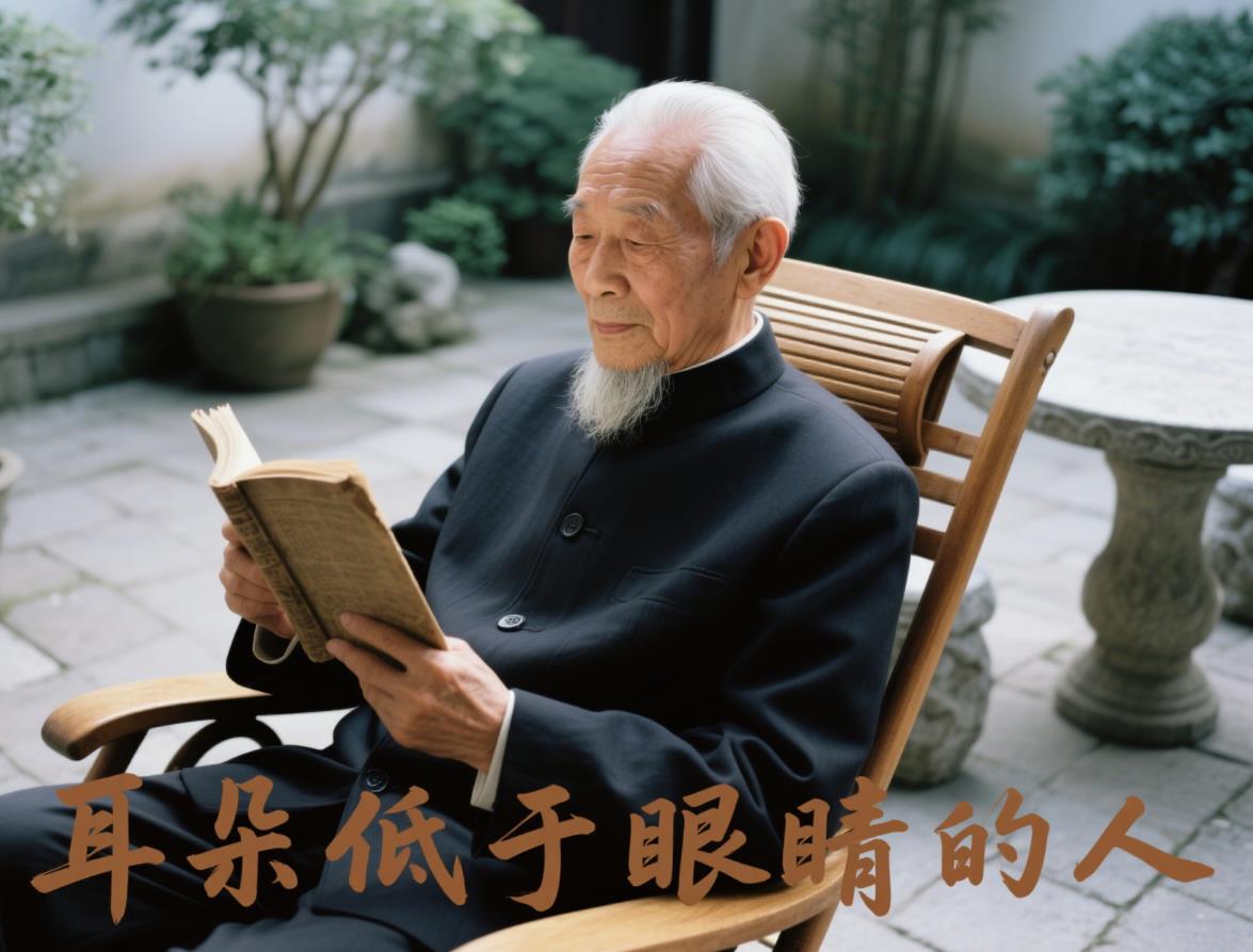 耳朵低于眼睛的人
