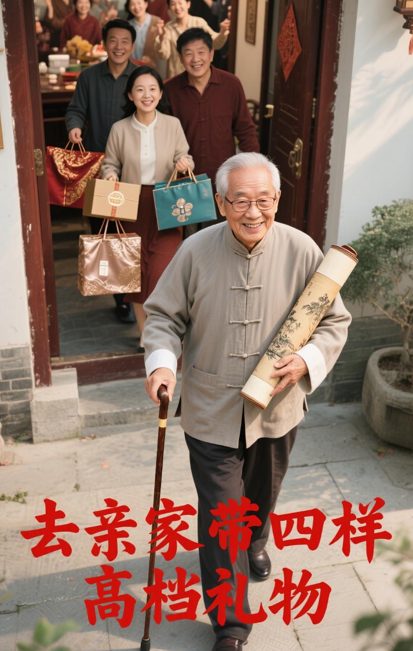 去亲家带四样高档礼物