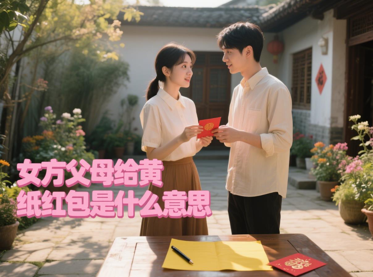 女方父母给黄纸笔红包是什么意思