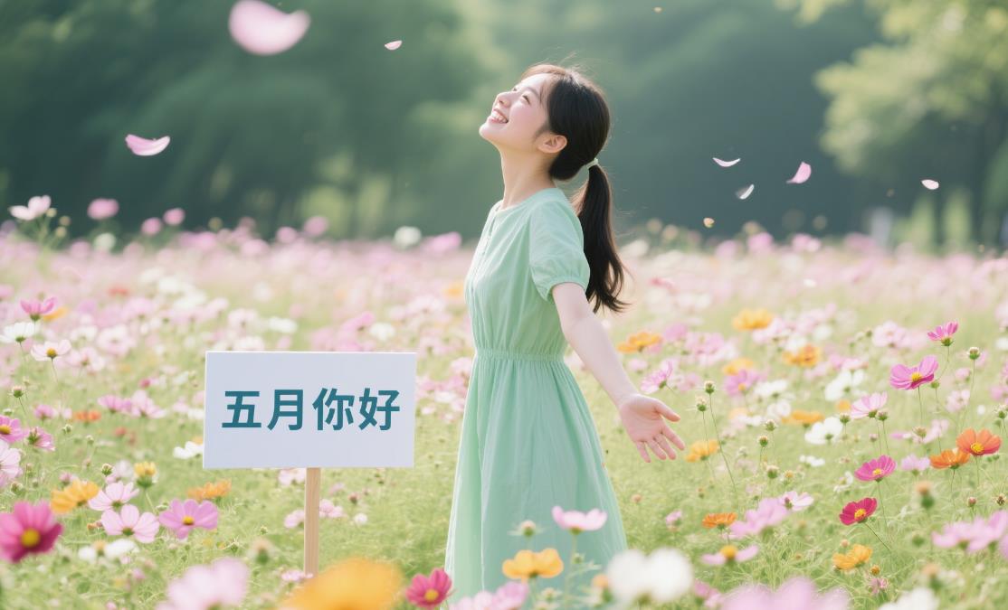 五月你好唯美的句子