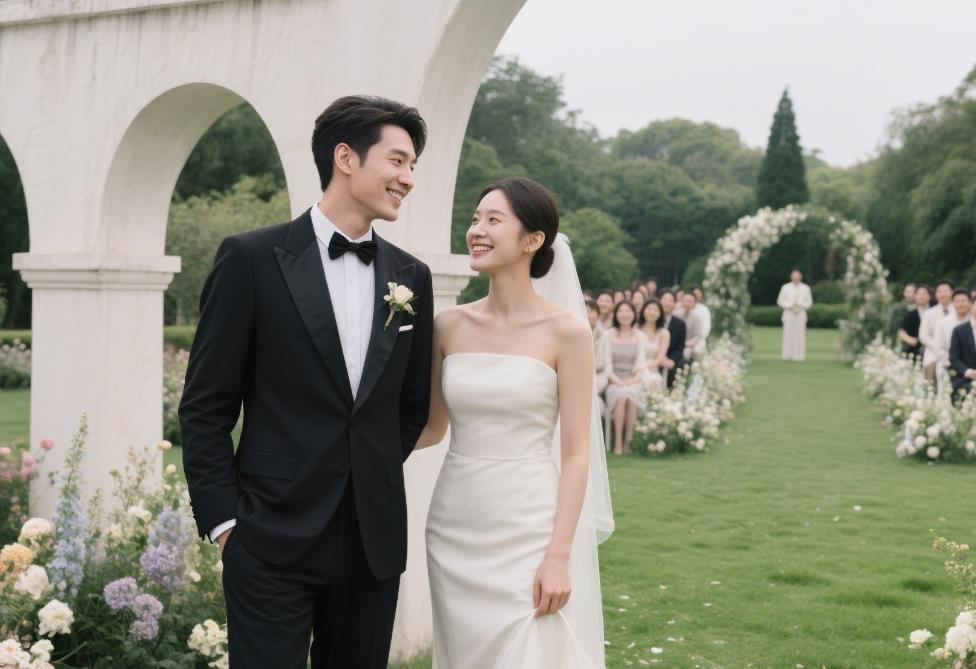 婚礼新郎新娘站位的正确位置图