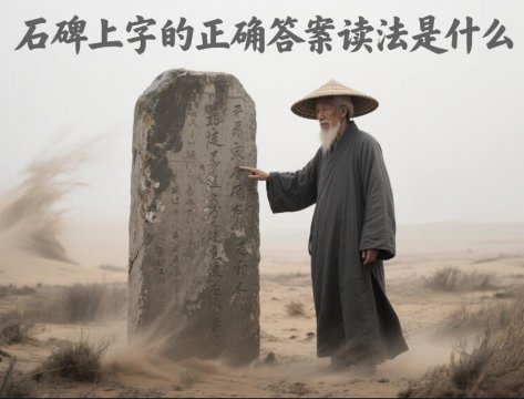 石碑上字的正确答案读法是什么