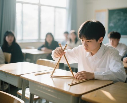 三角形移动一根筷子图形不变