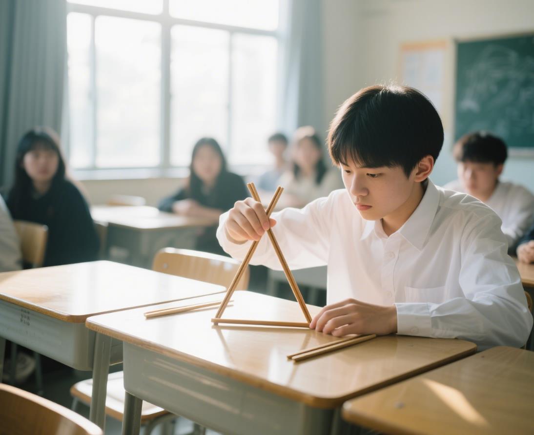 三角形移动一根筷子图形不变