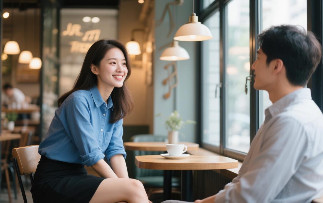 对视时女人动心的表现