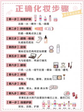 新手化妆入门淡妆顺序