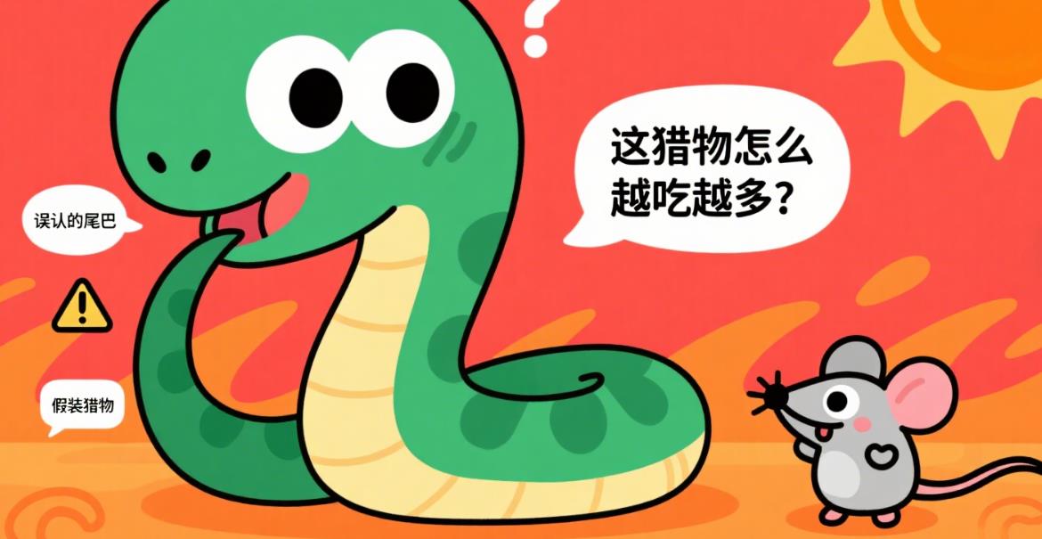 蛇自己吞自己是什么原因