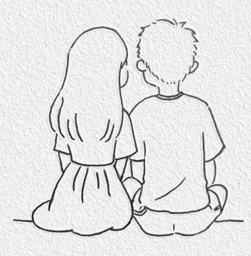 简笔画教程男女恩爱
