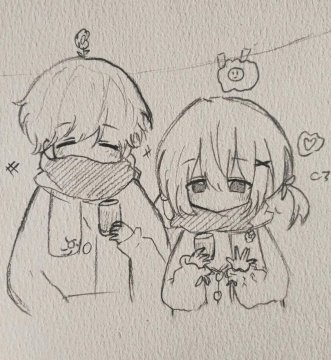 简笔画双人情侣姿势图片