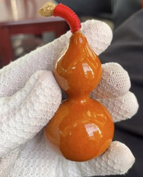 葫芦盘成玉化后图片欣赏